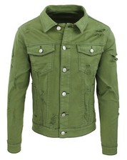 Giubbotto di jeans uomo verde