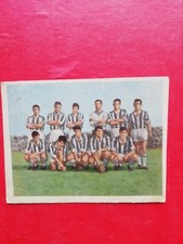 FIGURINA CALCIATORI NANNINA SQUADRA JUVENTUS PRIMI ANNI 60 CARTONATA cm 6x7,7