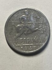 1MONETA spagnola ESPANA 1945 DIEZ CENT CENTIMOS 10  circolata come foto, buona