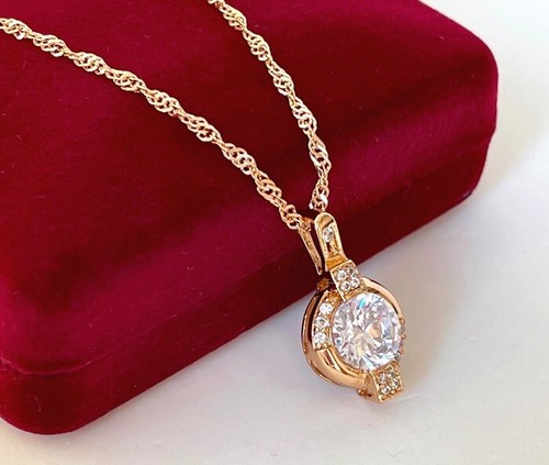 Collana lusso ciondolo zirconi
