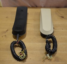 VECCHIO LOTTO CON COPPIA CORNETTE  PER CITOFONO LT TERRANEO MOD.600 [TA75]