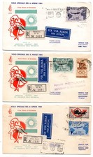 Gronchi rosa ricoperto e serie su FDC Venetia Racc con annullo di arrivo