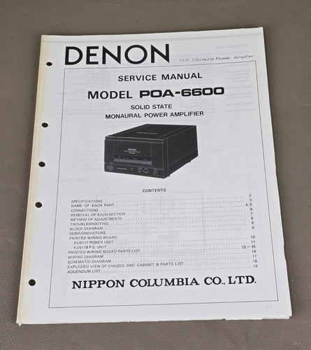 Denon amplificatore potenza - amplificatore, di