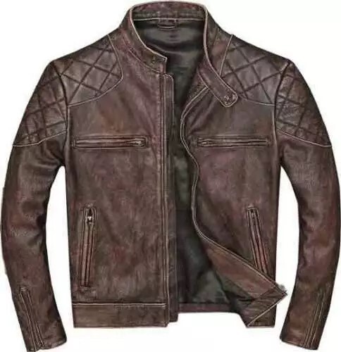 Giacca pelle uomo cafe racer - pelle,