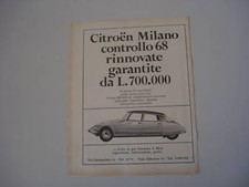 advertising Pubblicità 1968 CITROEN ID - DS 19