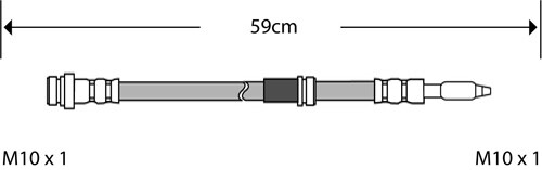 Tubo flessibile freno - tubo,