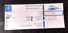 biglietto TRENO ferrovie dello stato FS  Roma - Vienna  1997