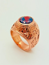 Anello in oro rosa massiccio 9