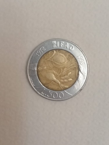 Moneta 500 lire - moneta,