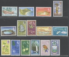 1965-67 ST. VINCENT - Stanley Gibbons n. 231/245 Set di 16 valori - MNH**