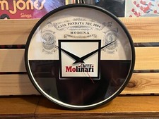 CAFFE' MOLINARI MODENA OROLOGIO DA PARETE PUBBLICITARIO VINTAGE INSEGNA BAR
