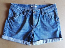 Pantaloncini da donna in denim blu a vita media con tasche pimkie tg.43