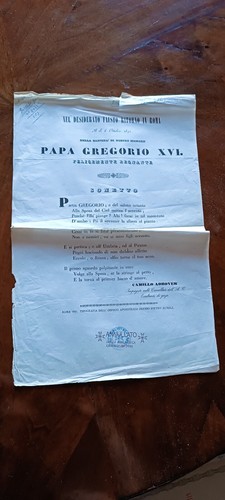 Gregorio xvi sonetto - xvi,