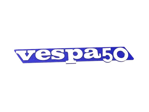 Targhetta vespa blu per - vespa, 50