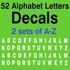 DECALCOMANIE LETTERE ALFABETO