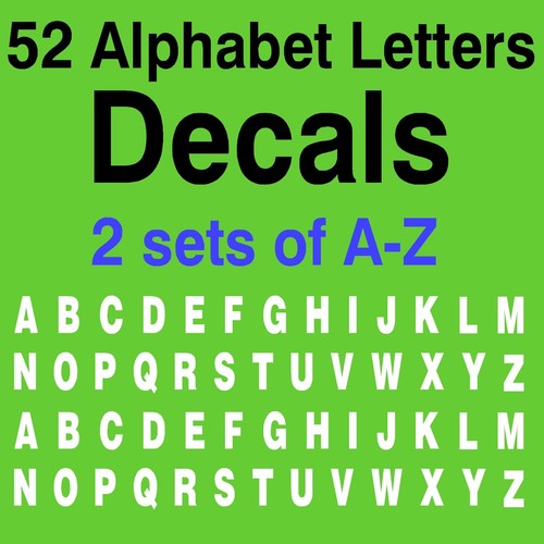 Decalcomanie lettere alfabeto - decalcomanie,