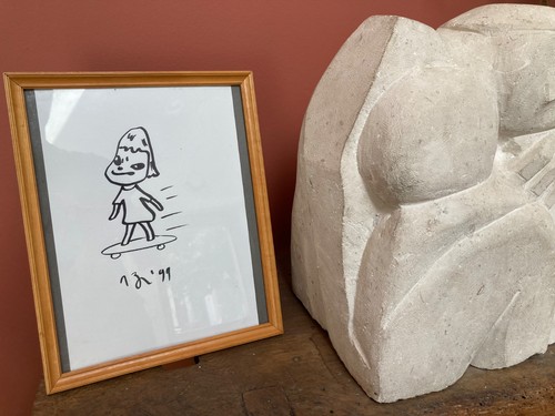 Yoshitomo nara dessin signé - ,