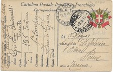 POSTA MILITARE "15^DIVISIONE"-136°REGG. FANTERIA 1^COMPAGNIA-ZONA GUERRA x PENNE