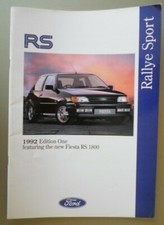 FORD RS RANGE 1992 UK Mkt