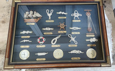 Quadro vintage navale  navi, nodi, timone, museo, mare, veliero, antiquariato