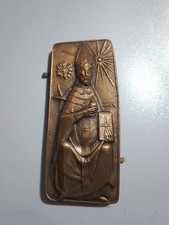 Icona Antica Con Santo Bronzo