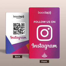10x Scheda Instagram NFC con
