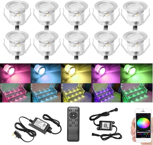 10x 30mm rgb wifi - led, decking