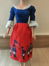Vestito Barbie Mattel Bicentenario America Barbie Vintage 1976 #9154 Raro