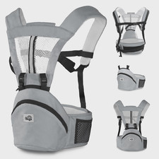 Marsupio Neonato Ergonomico - Marsupio Bambino Traspirante Con Spalline Imbottit