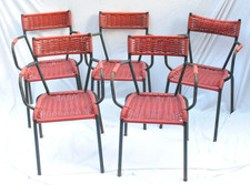 5 Sedie da Bar in Corda di