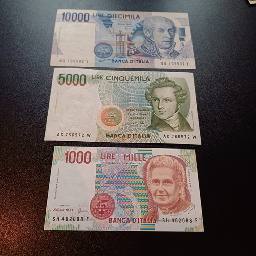 Vecchie banconote italiane - banconote,