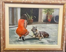 Quadro OLIO SU TELA con Cornice : La Fotografa di  Patrizia Lai. 50*40 cm