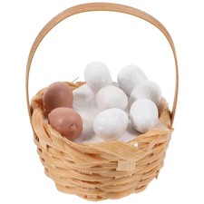  Uova Finte Da Decorare Mini Cestini Accessori Cucina Miniatura Di