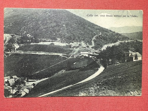 Cartolina colle strada - colle,