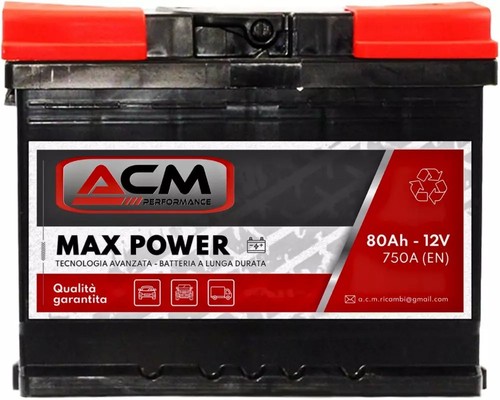 Batteria auto 80ah - 80ah, l3