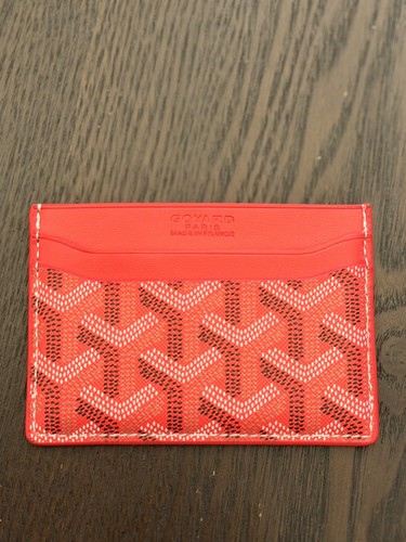 Red goyard men cardholder - red,