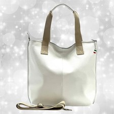 Borsa bianca pelle grande