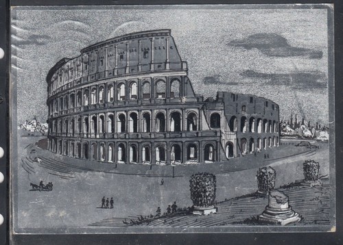Cartolina roma colosseo - roma, il