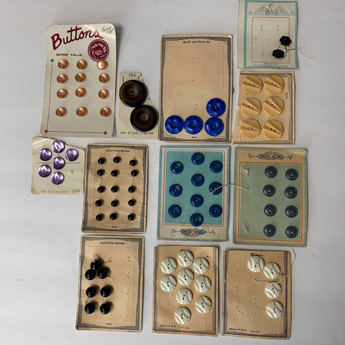 Bottoni vintage plastica