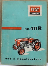 libretto uso manutenzione fiat trattori 411 r 1958 originale