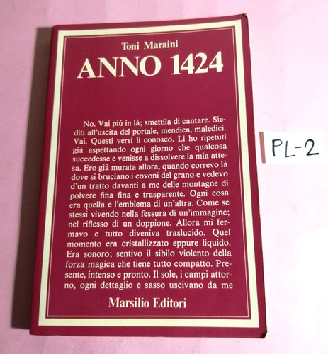Libro anno 1424 toni maraini - libro,