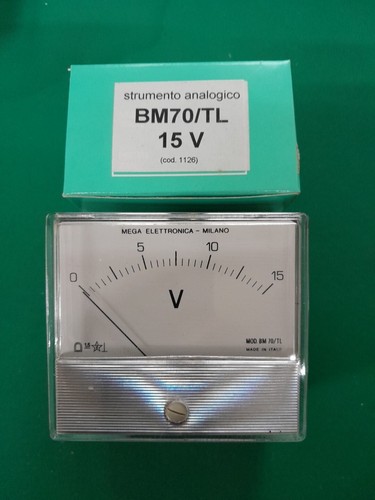 Voltmetro analogico 15v - 15v, dc