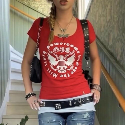 Shirt grunge y2k miss - miss, sixty