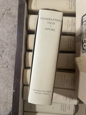 LIBRO GIAMBATTISTA VICO OPERE di RICCARDO RICCIARDI MILANO NAPOLI Book Like New
