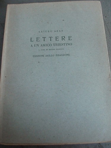 Arturo graf lettere amico - lettere, a