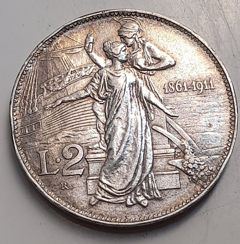 Regno italia 2 lire - d',