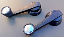 FIAT 500 D F L R 126 1° SERIE COPPIA  MANIGLIA ALZAVETRO PORTIERA PLASTICA NERA 