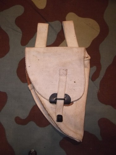 Belgian army white holster - belgian,