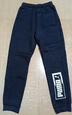PANTALONE TUTA PUMA 13/14 Anni BAMBINO RAGAZZO COTONE Felpato Nuova 