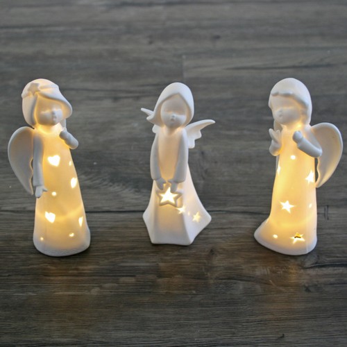 Led porcellana babbo natale - porcellana,